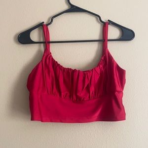 red crop top